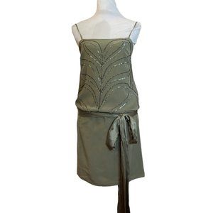 Nicole Miller Collection Embellished Mini Slip Dress